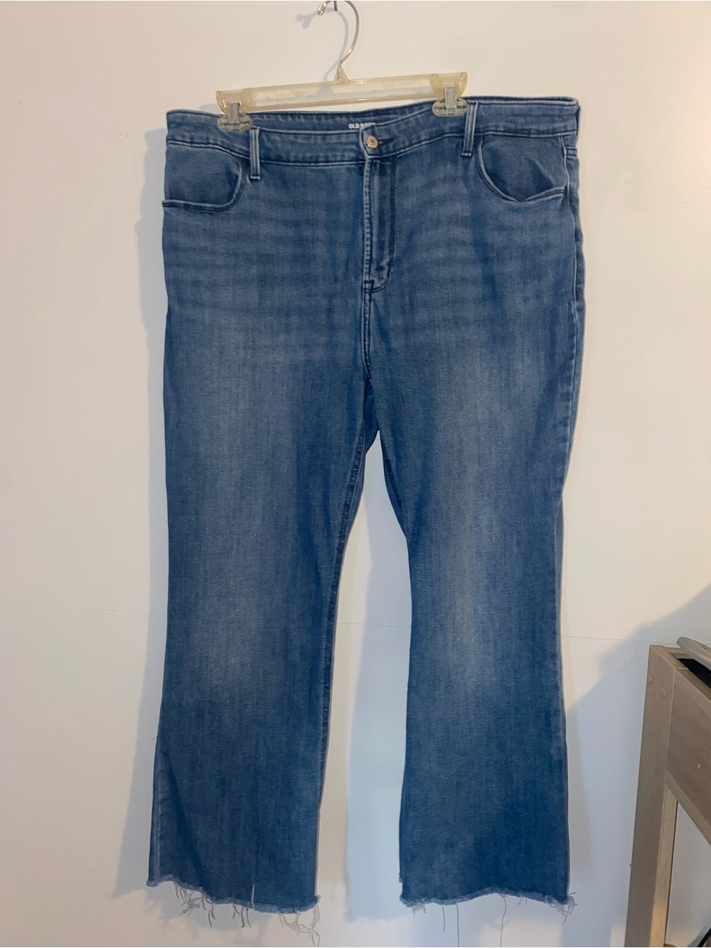 Women's High Rise Flare Blue Jeans